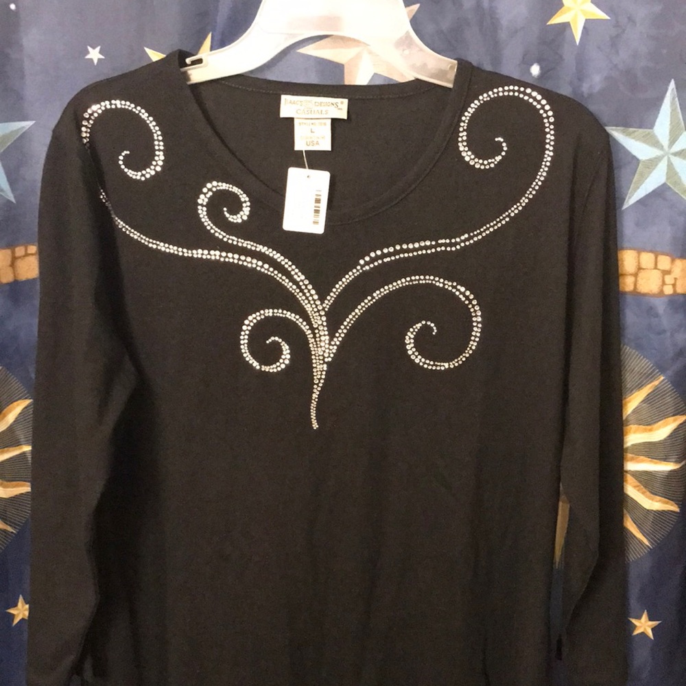 Rhinestone Tunic Top NWT